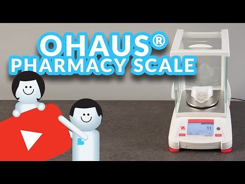 OHAUS high-performance pharmacy scale instructions