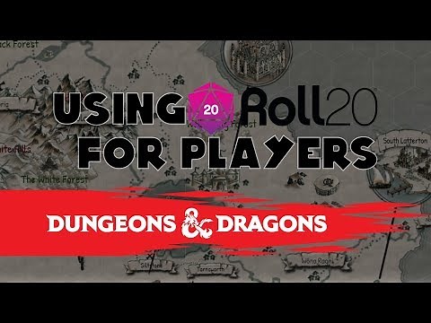 Using Roll20 for Players (5th Edition Dungeons and Dragons)