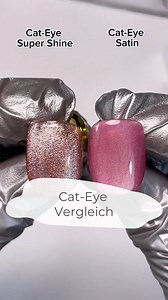 11K views · 53 reactions | Cat-Eye Super shine vs. Cat-Eye Satin Products: Jolifin LAVENI Shellac - Cat-Eye super shine pastell-pink 10ml ArtikelNr: 29280 Jolifin LAVENI Shellac - Cat-Eye satin rosy 10ml ArtikelNr: 28243 #prettynailshop24 #pns24 #jolifin #jolifinnails #shellacnails #insponails #nailinspo #trendnails #nailtrends #nailartinspiration #gelnägel #cateyenails #cateyenägel #cateyevergleich | Pretty Nail Shop 24 - Jolifin | Facebook
