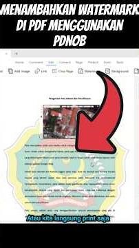 Cara menambahkan watermark ke dalam file PDF menggunakan PDNob #shorts #pdf #watermark #tenorshare
