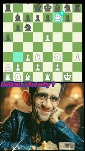 Brilliant ! But why ? #chess #chesscom #shortsvideo #shorts
