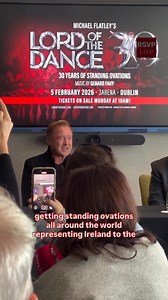 Michael Flatley stepped out in Dublin this morning as he unveiled a 30th anniversary Lord of the Dance show coming to the 3Arena on the 5th of February 2026! 🕺🏻💃 | RSVP Magazine