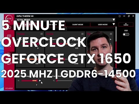 5 Minute Overclock: GeForce GTX 1650 to 2025 MHz