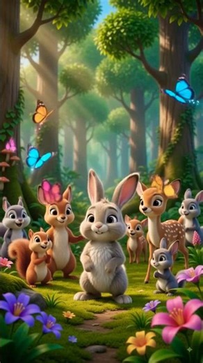 🐰 Bunny Helps a Baby Bird 🐦❤️ | A Heartwarming Moral Story for Kids | Happy Bunny TV