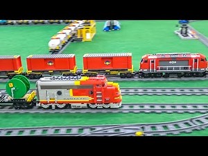 Lego® and model railway train compilation! Awesome long trains!