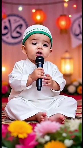 part 14 cute baby first kalma recitation