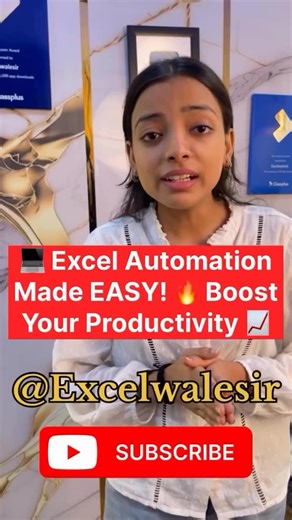 💻 Excel Automation Made EASY! 🔥 Boost Your Productivity 📈 #excelwalesir #exceltraining | Excel Wale Sir