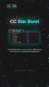 CC Star Burst Effect Explained | After Effects Motion Graphics