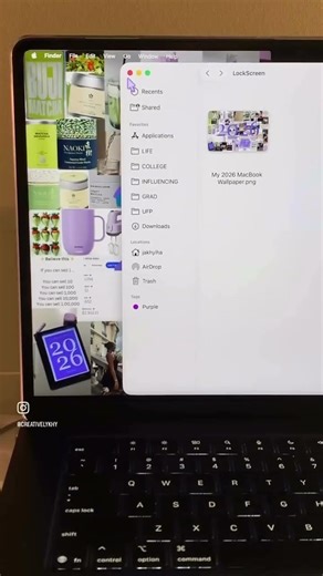 Here’s how to make your 2026 vision board wallpaper your lock screen on Mac ✨