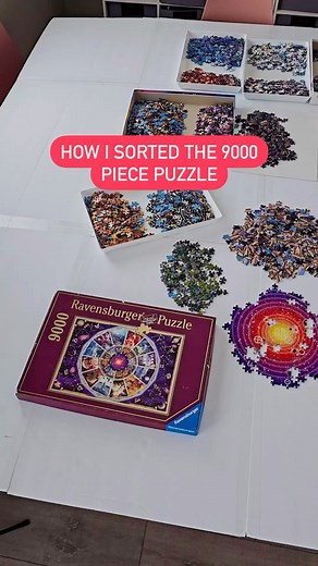 Karen Puzzles on Instagram: "I kept finding new categories to sort into ‍♀️ . . . #Jigsaw #jigsaws #puzzle #puzzles #jigsawpuzzle #jigsawpuzzles #puzzlepic #puzzleart #puzzled #puzzler #puzzling #puzzlefeed #puzzlelover #puzzlepiece #puzzlepieces #rompecabezas #rompecabeza #ilovepuzzles #puzzletime #puzzleaddict #puzzlesofinstagram #puzzlelove #ravensburger #9000pieces #9000piecepuzzle"
