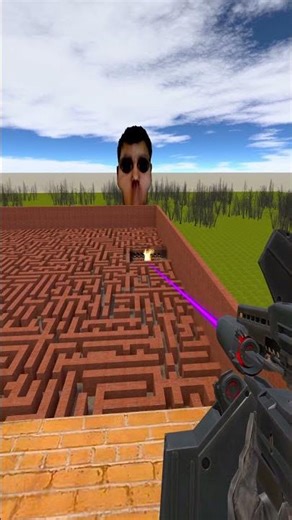 Destroying Omoto in Big Maze Gmod Nextbot