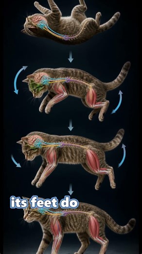 Why Cats Survive Falls from Tall Buildings? 😱#cat #science #shorts
