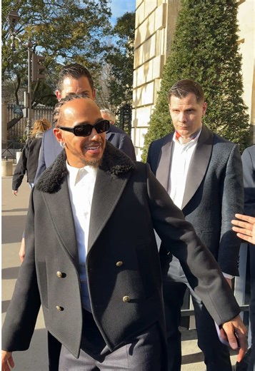 Lewis Hamilton at Paris Fashion Week