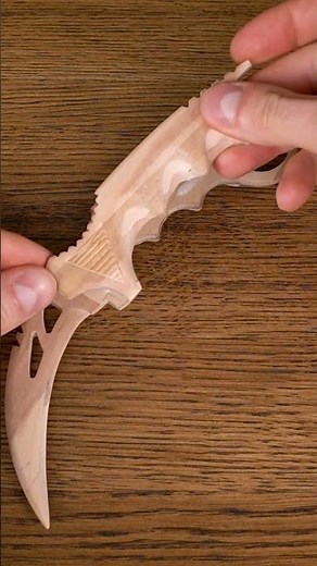 CS:GO Karambit out of Popsicle Sticks #csgo #cs2 #knifeskills #diy #gaming #skin