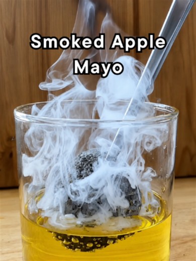 Get this Recipe on @gronda Smoking your finished plate barely works. The aroma clings to the surface and fades within minutes, because smoke lives in fat, not water.The chef @alexthiebaut flips it. He smokes the oil first, dropping hot charcoal straight into it. No flame, just residual heat pulling the smoke in as it cools. Strain it, build the mayo on top, and the smoke runs through every bite. Full method on Gronda. Find the link in bio.