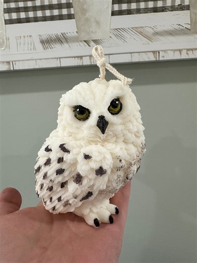 Owl Candle: Pure Soy Wax, Bird Lover Gift - Etsy