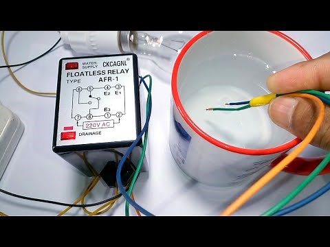 Floatless Relay Wiring Easy Connection|Float Switch Wiring|Water level circuit with Floatless Relay.