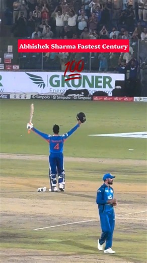 Abhishek Sharma's FASTEST T20I Century in 30 Balls 💯🔥 vs Afghanistan 🇮🇳 #shorts #abhisheksharma