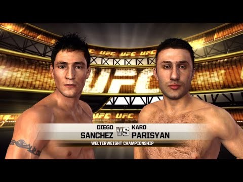 UFC Undisputed 2010 Gameplay Diego Sanchez vs Karo Parisyan