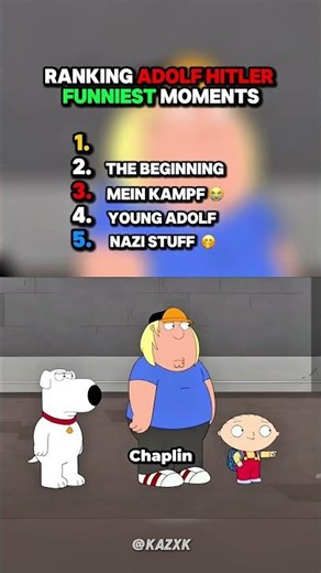 RANKING ADOLF HITL*R FUNNIEST MOMENTS 😂 #familyguy #clips #funny #jokes #humor #familyguy #cartoon