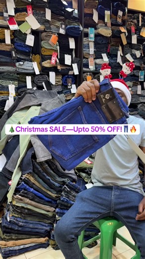 Limited Christmas stock — once it’s gone, it’s gone. #kampalafashion #mensjeans #fashionug #wandegeya #menstyle