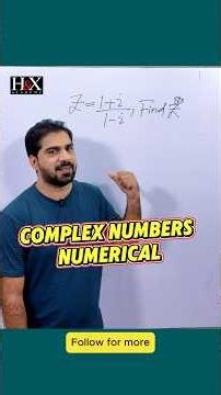 Find Z²⁰ if Z = (1+i)/(1-i) | Complex Numbers Trick | H&X Academy