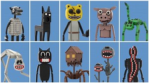 ALL MONSTERS Trevor Henderson with Lego #5