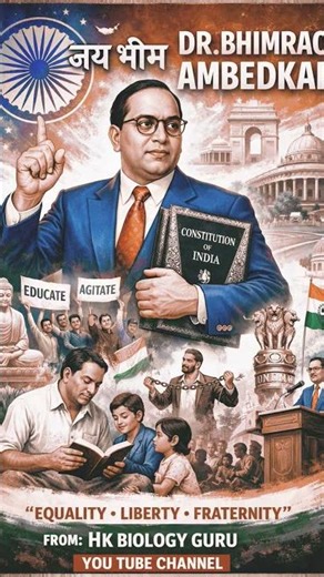 Symbol of Knowledge 🙏🙏😊 | Learn, Rise & Succeed | Dr. B.R. Ambedkar Inspiration #neet2026 #biology