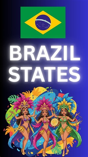 Dailygeomap on Instagram: "🇧🇷 From the Amazon to Rio — explore all 26 states of Brazil in one journey! #Brazil #GeographyFacts #TravelBrazil #SouthAmerica #AmazonRainforest #RioDeJaneiro #SãoPaulo #ExploreTheWorld #GeographyReel #FunFacts"