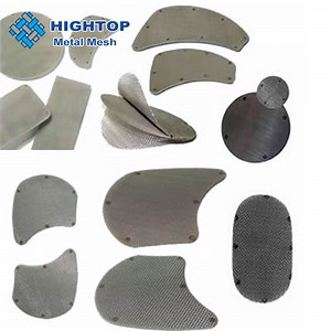 [Hot Item] Various Shape Water Filter 50 Micron Stainless Steel Metal Woven Wire Mesh Filters Extruder Screen Disc
