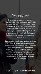 3M views · 27K reactions | To my best friend ❤️ | Her View From Home | Facebook