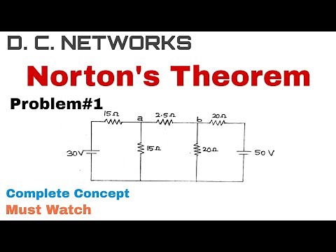 21. Norton's Theorem | Complete Concept and Problem#1 | Most Important