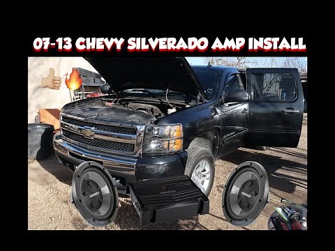 07-13 CHEVY GMC AFTERMARKET AMP AND SUBWOOFER INSTALL