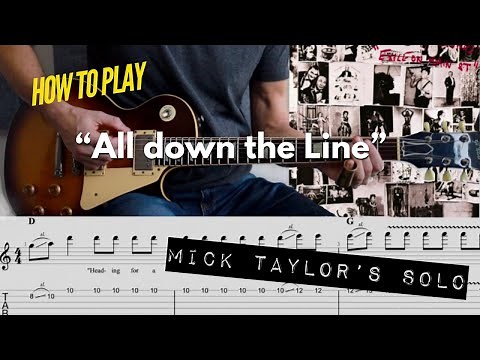 How to play: The Rolling Stones "All down the line" | Mick Taylor's Solo