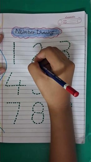 ✨️number tracking ✨️ # number track # daily practices worksheet ##shrots
