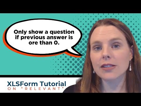 ODK XLSForm Tutorial on "Relevant": Only show a question if previous answer is more than 0