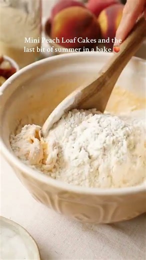 Mini peach loaf cakes and the last bit of summer in a bake