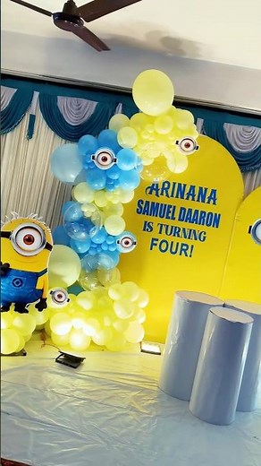 minion birthday decoration ideas,minion birthday decoration ideas at home,minion theme birthday