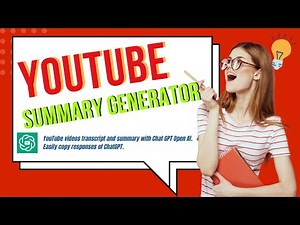 Easy YouTube Video Transcripts and Summaries with ChatGPT Open AI Chrome Extension | NoteGPT