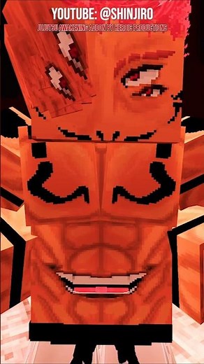 Heian Sukuna’s INCOMPLETE Domain Expansion into Divine Flame Open ⛩️🔥 #minecraft #jujutsukaisen #jjk