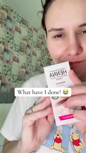 Semi permanent henna brow dye 🤨 #tiktokmademebuyit