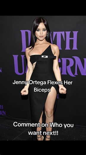 Jenny Ortega muestra sus bíceps