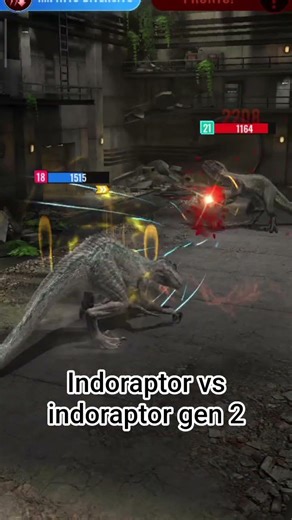 indoraptor vs indoraptor gen 2 | Jurassic World Alive #jurassicworldalive #dinosaur