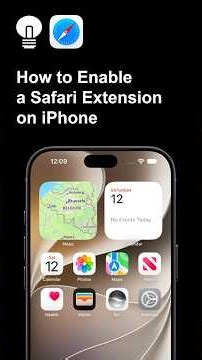 How to Enable a Safari Extension on iPhone #tutorial #iphone