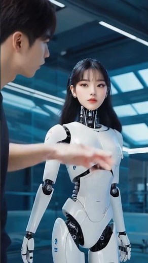 💖🤖 Humanoid Robot Girl ❤️ Kissing 💋 Young Boy 🌟 Ultra-Realistic Future Love Scene #future #pose