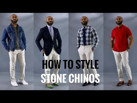 How To Wear Stone Chinos/How To Style Stone Chinos