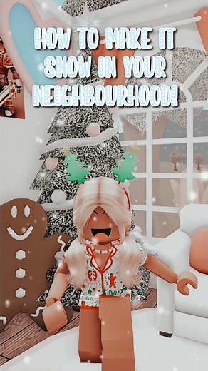 How to Make It Snow in Your Bloxburg Neighbourhood! | Roblox Winter Tutorial