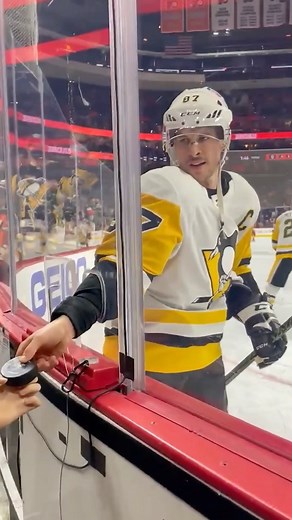 NHL | Sidney Crosby shared a special moment last night with Brian Page, a 17-year-old fan who was paralyzed while playing hockey. ❤️ (🎥 @penguins) | Instagram