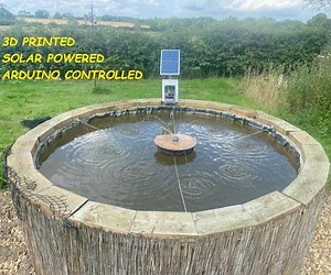 3D Printed Floating Solar Water Fountain