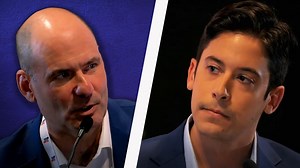 504K views · 3.1K reactions | "Y'all can boo me; I don't give a f****n' s***." Politicon moderator Clay Aiken goes off the rails after Daily Wire's Michael Knowles strikes a nerve on Trump's rhetoric. | Daily Wire | Facebook